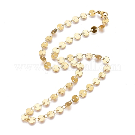 Ожерелья из цепочек из нержавеющей стали 304 NJEW-I238-14B-G-1