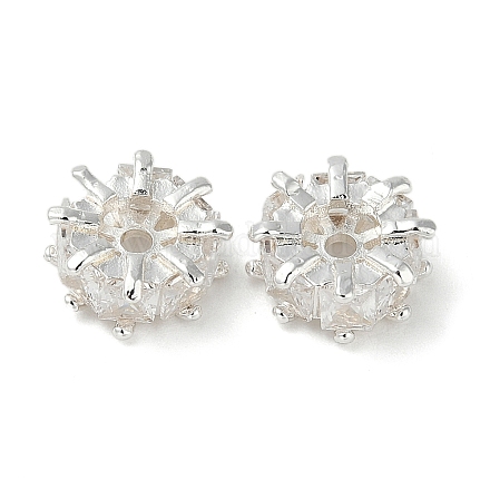 Латунные микро проложить кубических циркония шарики прокладки KK-U045-16S-1