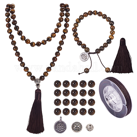 SUNNYCLUE DIY Buddha Necklace Making DIY-SC0003-23-1