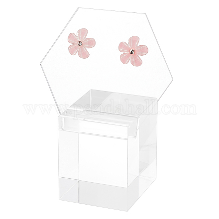 Акриловые подставки для сережек куб EDIS-WH0032-16A-1