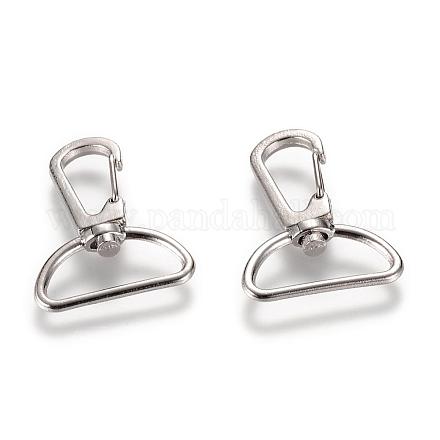 Alloy Swivel Lobster Claw Clasps PALLOY-T010-05P-1