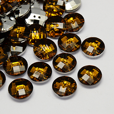 Botones de acrílico rhinestone de Taiwán BUTT-F022-10mm-12-1