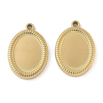 Оправы для подвесок из нержавеющей стали 304 в виде кабошонов STAS-D127-18A-G-1