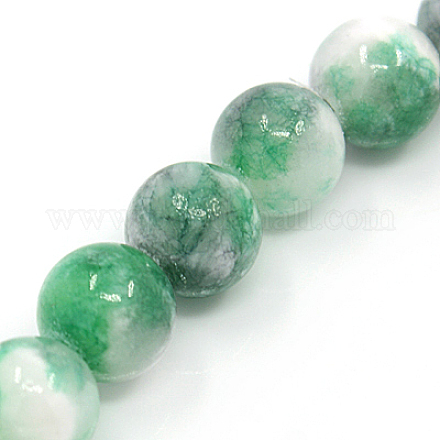 Natural Persian Jade Beads Strands G-D434-6mm-28-1