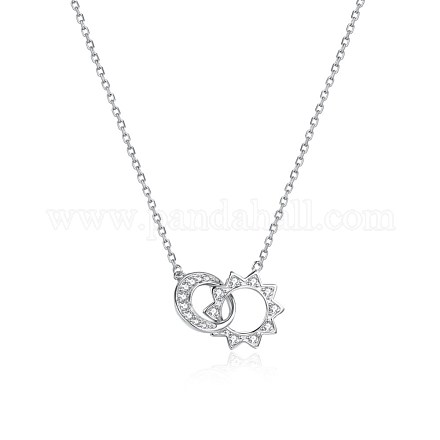925 Sterling Silver Pendant Necklaces SWARJ-BB34872-1