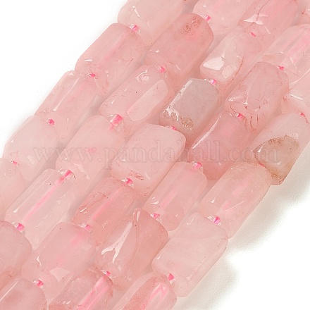 Fili di perline quarzo roso  naturale  G-M403-B18-1