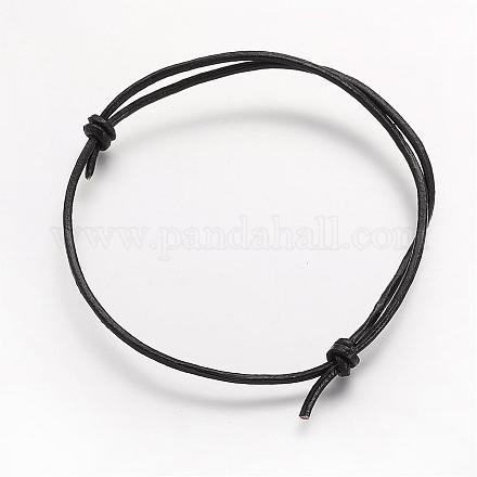 Cowhide Leather Cord Bracelet Making AJEW-JB00275-05-1