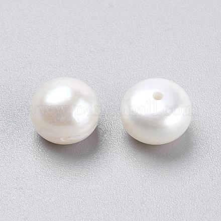 Grade AA Natural Cultured Freshwater Pearl Beads PEAR-D001-7.5-8-2AA-1
