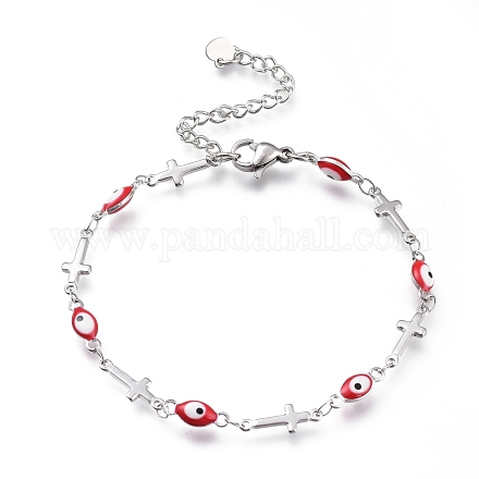 Браслеты из нержавеющей стали 304 BJEW-M203-06P-B-1