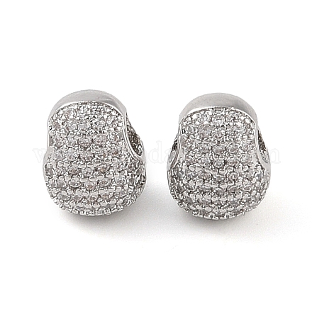 Латунные микропаве прозрачные подвески с фианитом KK-Q816-08P-1