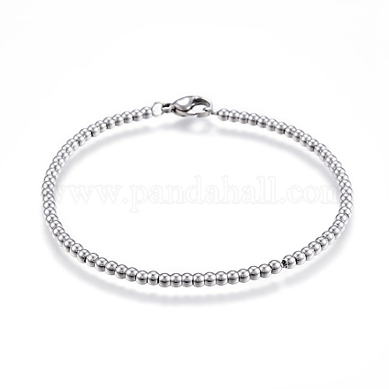 304 Stainless Steel Ball Chain Bracelets STAS-J023-10P-1