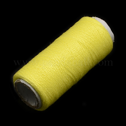 布地やDIYクラフト用品402ポリエステル縫糸コード  シャンパンイエロー  0.1mm  約120m /ロール  10のロール/袋 OCOR-R027-31-1
