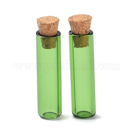 Ornamento di bottiglie di sughero in tubo di vetro AJEW-O032-04D-1