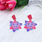 Acrylic Stud Earrings, for Women, Star, 45mm