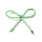 Alloy & Glass Seed Beads Bowknot Chandelier Component Links, Platinum, Pale Green, 45~70x38~69x7mm, Hole: 1~1.6mm, Bead: 3~3.5mm