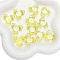 30Pcs Transparent Acrylic Beads, Flower, Yellow, 22mm, Hole: 1mm