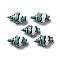 Handmade Porcelain Beads, Fish, Light Sea Green, 21~21.5x12.5~13x7.5~8mm, Hole: 1.8mm