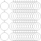 200Pcs Brass Wine Glass Charm Rings, Hoop Earrings Findings, Nickel Free, Platinum, 25x0.8mm, 20 Gauge