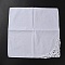 Cotton Handkerchief, Square, White, 350x350x0.5mm