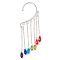 Alloy Cuff Earring, with Glass, Teardrop, Mixed Color, 99x50mm