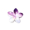 Resin Claw Hair Clips, Hair Accessories for Women & Girls, Flower, Purple, 80x35mm