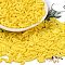 Baking Painted Glass Twist Bugle Beads, Round Hole, Yellow, 7x2mm, Hole: 0.8mm, about 13636pcs/pound
