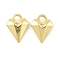 Brass Pendants, Heart, Rack Plating, Long-Lasting Plated, Cadmium Free & Lead Free, Golden, 26x20.5x7.5mm, Hole: 4.5x6mm