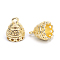 Rack Plating Alloy Pendant Bail, Tassel Cap Bail, Cadmium Free & Lead Free, Light Gold, 15x12mm, Hole: 2mm