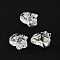 Chinese Zodiac Natural Quartz Crystal Carved Beads, Rock Crystal Animal Beads, Cattle, 13x22x13mm, Hole: 1mm