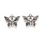 Tibetan Style Alloy Pendant Rhinestone Settings, Butterfly, Cadmium Free & Lead Free, Antique Silver, Fit for 1.2mm Rhinestone, 18x21x2.5mm, Hole: 1.8~2mm, about 602pcs/1000g