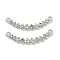 Alloy Rhinestone Pendants, Lead Free & Cadmium Free, Rack Plating, Platinum, 39x11.5x3.8mm, Hole: 1.6mm
