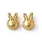 304 Stainless Steel Beads, Real 18K Gold Plated, Rabbit, 7x5x3.5mm, Hole: 1.8mm