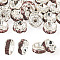 30Pcs 2 Colors Brass Rhinestone Spacer Beads, Straight Flange, Rondelle, Silver, Light Amethyst, 6x3mm, Hole: 1mm, 15pcs/style