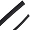 20M 2 Styles Polyester Deco Mesh Ribbon, Wire Cover, Black, 3/8~3/4 inch(11~18mm), 10m/style