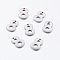 Tarnish Resistant 201 Stainless Steel Pendants, Stainless Steel Color, Number 8, 11x8x0.8mm, Hole: 0.5mm