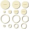 14Pcs 14 Style Wood Hoop Rings Macrame for DIY Craft Making, Home Wall Hanging Wreath Decoration, Round, 40~160x38.7~159.6x3mm, 1pc/style