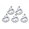 Tarnish Resistant 201 Stainless Steel Pendants, Laser Cut, Fox, Stainless Steel Color, 16x13x1mm, Hole: 1.2mm