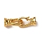 Brass Fold Over Clasps, Nickel Free, Real 18K Gold Plated, 22.5mm