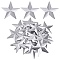 Iron Cabochons, Star, Platinum, 88x92x0.4mm