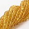 Natural Amber Beads Strands, Round, 4~4.5mm, Hole: 0.5mm, about 89~96pcs/strand, 15.67''(39.8cm)
