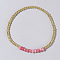 Colorful Mixed Brass Synthetic Gemstone Bead Copper Bracelet Women's Fashion Jewelry Wholesale