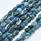 Natural Apatite Beads Strands, Tumbled Stone, Nuggets, 5~12x4~9mm, Hole: 1mm, 38cm