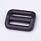 Plastic Buckles, Rectangle, Black, 26.5x20.5mm, Hole: 3x19mm