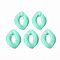 Opaque Acrylic Linking Rings, Quick Link Connectors, for Curb Chains Making, Oval, Medium Aquamarine, 16.5x11.5x3.5mm, Inner Diameter: 4.5x9mm, about 2250pcs/500g
