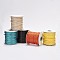 Eco-Friendly Korean Waxed Polyester Cord, Mixed Color, 1mm, about 174.97yards/roll(160m/roll)