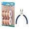 Round Aluminum Wire, with Iron Side Cutting Pliers, Orange, 17 Gauge, 1.2mm, 16m/roll, 6 rolls