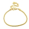 3mm Rack Plating Brass European Style Round Snake Chain Bracelets for Jewelry Making, with Clasps, Real 18K Gold Plated, 190x3mm