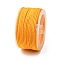 Polyester Braided Cord, Gold, 2mm, about 21.87 Yards(20m)/Roll