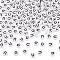 500Pcs Acrylic Beads, with Horizontal Hole, Letter, Flat Round, Letter U, 7x4mm, Hole: 1mm