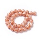 Rociar perlas de vidrio pintado hebras GLAA-F098-01C-07-2